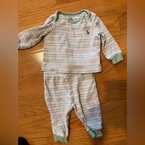 Ralph Lauren stripe baby two piece outfit